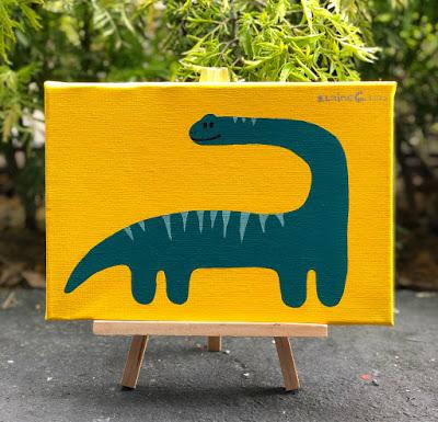 Los lienzos dinosaurianos de Elaine Chang