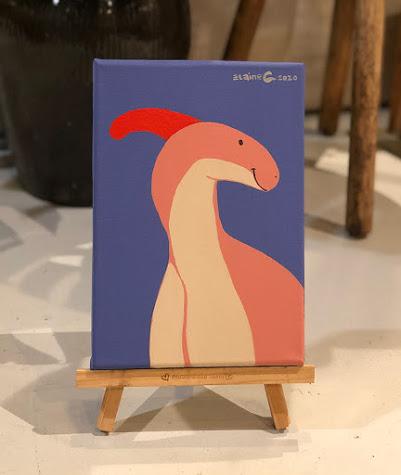 Los lienzos dinosaurianos de Elaine Chang