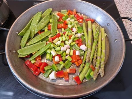 Arroz con verduras, un receta sana