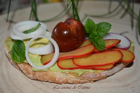 Tosta de ensalada Tosta de ensalada
