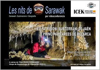 Conferencia sobre la Espeleología en Jaén ON-LINE Conferencia sobre la Espeleología en Jaén ON-LINE