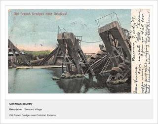 Antigua maquinaria utilizada durante la construcción del Canal