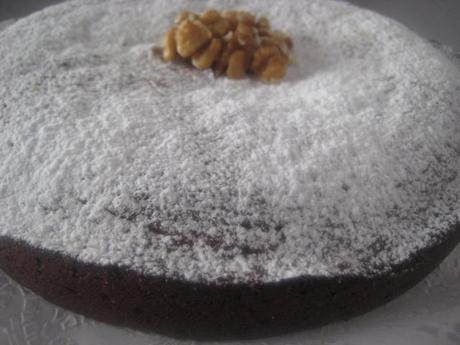 TARTA SUECA DE CREMA DE CACAHUETES Y CHOCOLATE BLANCO (Kladdkaka)