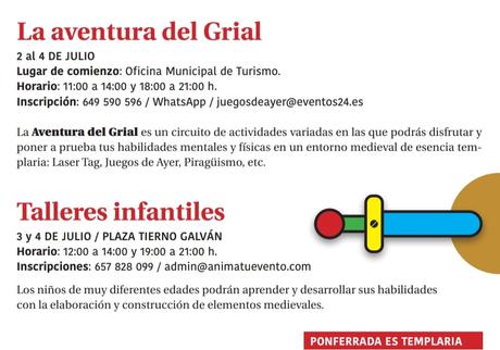 Ponferrada Templaria, del 2 al 4 de julio, la ciudad rinde homenaje a su pasado 7