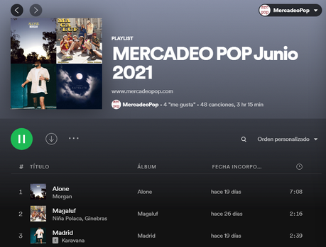 Las playlists de Mercadeo Pop: junio de 2021