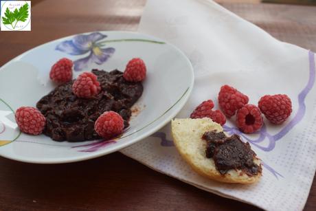 Mermelada de Frambuesas y Chocolate