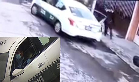 (Video) Asaltan a bordo de taxi en Valle Dorado