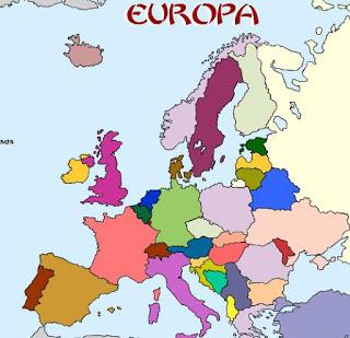 Mapa de Europa. Primero A