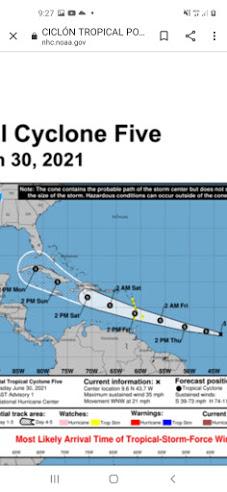 Se formaría ciclón que se acercaría el sábado a Republica Dominicana.