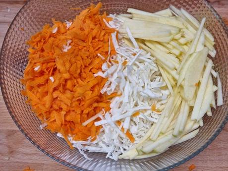 Ensalada de col o coleslaw, receta tradicional