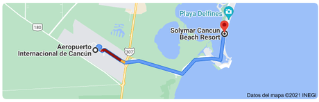 Transporte al hotel Solymar Cancun Condo distancia del aeropuerto de Cancún al hotel Solymar Cancún
