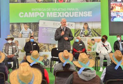 SUBRAYA ALFREDO DEL MAZO INVERSIÓN SUPERIOR A 260 MILLONES DE PESOS PARA FORTALECER AL CAMPO MEXIQUENSE