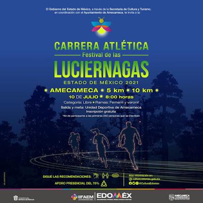 PREPARAN CARRERA ATLÉTICA DURANTE FESTIVAL DE LAS LUCIÉRNAGAS EN AMECAMECA