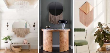 Tendencia flecos en Espejo - Diseño interiores