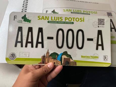 Estas son las nuevas placas gratuitas para San Luis Potosí