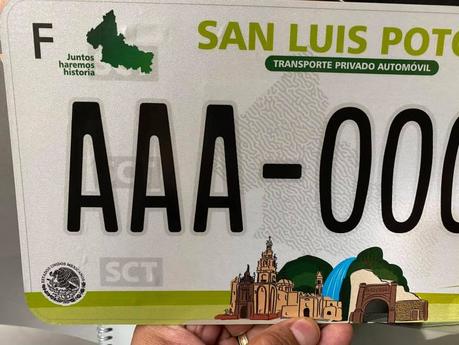 Estas son las nuevas placas gratuitas para San Luis Potosí