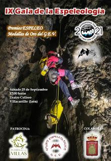 IX GALA DE LA ESPELEOLOGÍA: Medallas de Oro G.E.V. y Premios ESPELEO