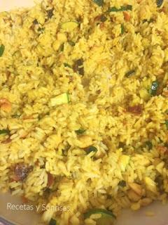 ARROZ  ESPECIADO CON DATILES Y ANACARDOS