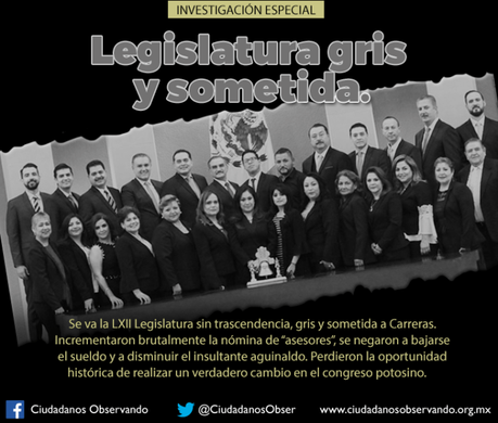 La LXII legislatura, gris y sometida : Ciudadanos Observando