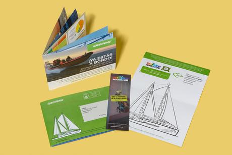 Vista completa del Wellcome pack para Greenpeace Vista completa del Wellcome pack para Greenpeace