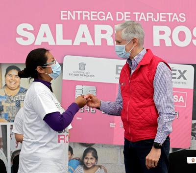 EL SALARIO ROSA ES UN PROGRAMA DIRIGIDO A AYUDAR A LAS MUJERES DEL EDOMÉX Y A SUS FAMILIAS: ALFREDO DEL MAZO