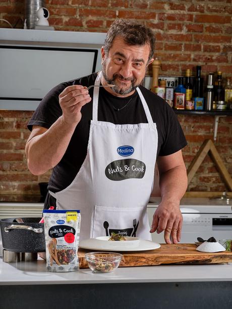 El chef Sergio Fernández, nuevo embajador de la gama «Nuts & Cook» de Aperitivos Medina