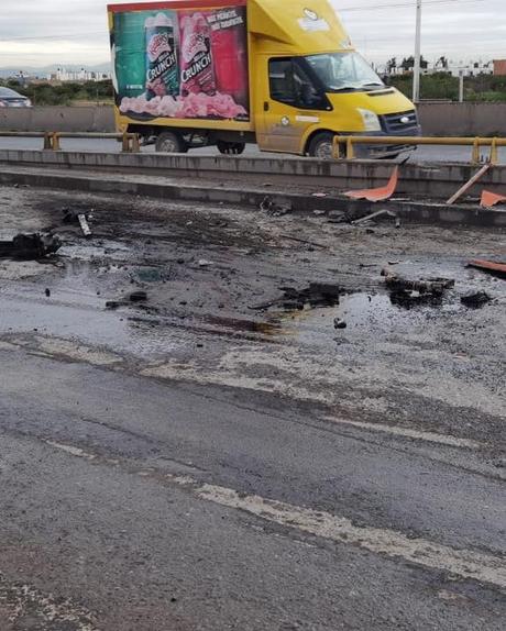 Esta mañana con lluvia deja múltiples accidentes viales en la capital potosina