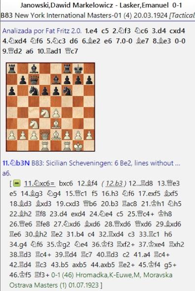 Lasker, Capablanca y Alekhine o ganar en tiempos revueltos (93)