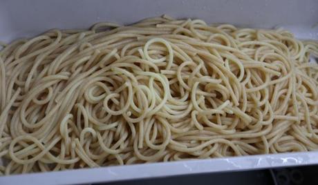 Una vez cocida la pasta reservamos