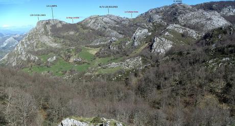 Puente Vidosa-Rubriellos-L´Impuebu-Baenu-El Seu la Cruz del Picu