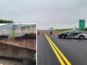 registra hundimiento puente carretera Cerritos-Tula