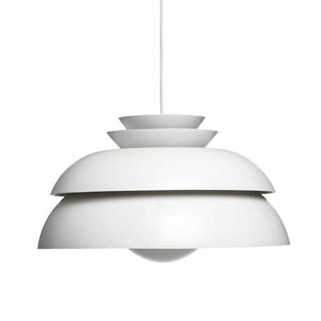 delikatissen white pendant danish lamp scandinavian design pendant lamp lámparas de interior lámparas de diseño lamp decor Jørn Utzon indoors lamp Fritz Hansen dk Fritz Hansen design lamps diseño nórdico diseño escandinavo diseño danés danish lamps danish design Concert P1 lamp  