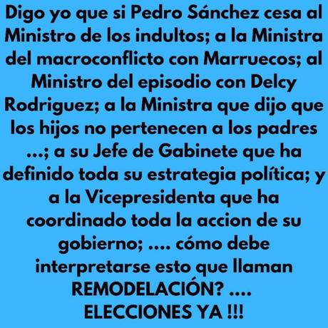 Sánchez da una patada a su gobierno