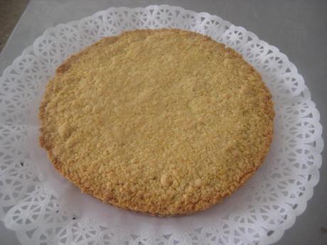 TARTA DE CABELLO DE ÁNGEL ELABORADA CON CRUMBLE