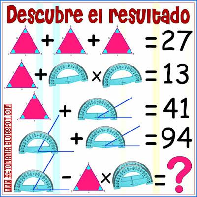 RETOS MATEMATICOS - CUADRADOS MÁGICOS Cuadrados mágicos, Descubre el número, Descubre el resultado, Busca el número, El número que falta, ¿Cuántos triángulo hay?, ¿Cuál es el total de triángulos?, Desafíos matemáticos, Retos matemáticos, Retos mentales, Retos visuales, Acertijos, Acertijos numéricos, Acertijos con Solución, Problemas matemáticos