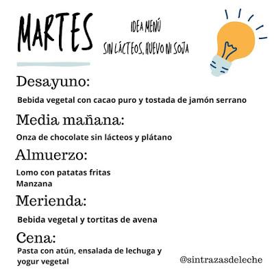 Menú Semanal.5 - Sin leche, huevo ni soja Menú Semanal.5 - Sin leche, huevo ni soja