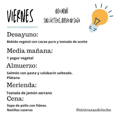 Menú Semanal.5 - Sin leche, huevo ni soja Menú Semanal.5 - Sin leche, huevo ni soja