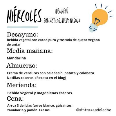 Menú Semanal.5 - Sin leche, huevo ni soja Menú Semanal.5 - Sin leche, huevo ni soja