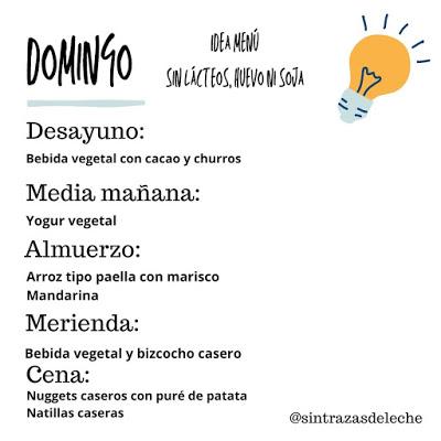 Menú Semanal.5 - Sin leche, huevo ni soja Menú Semanal.5 - Sin leche, huevo ni soja