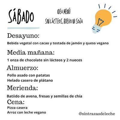 Menú Semanal.5 - Sin leche, huevo ni soja Menú Semanal.5 - Sin leche, huevo ni soja