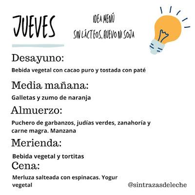 Menú Semanal.5 - Sin leche, huevo ni soja Menú Semanal.5 - Sin leche, huevo ni soja