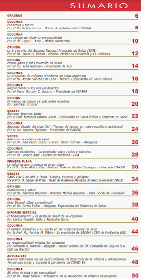 Revista Médicos – Edición nro. 123 – Julio 2021 Revista Médicos – Edición nro. 123 – Julio 2021