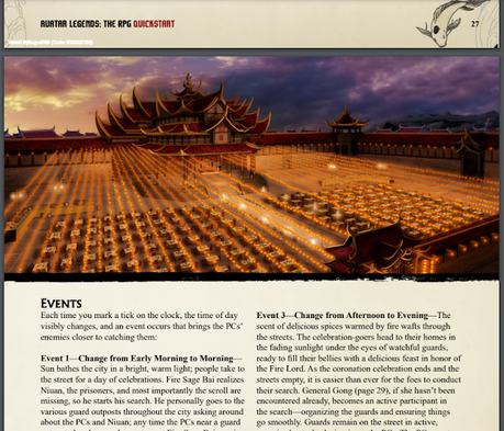 Primeras impresiones de  Avatar Legends: The Roleplaying Game Quickstarter V 1.0