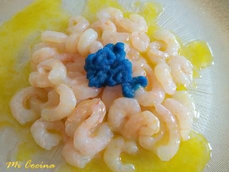 QUISQUILLAS DEL MAR DE ALBORAN CRUDAS ADEREZADAS CON UNA EMULSION DE LIMON Y ACEITE DE OLIVA VIRGEN EXTRA DE RONDA QUISQUILLAS DEL MAR DE ALBORAN CRUDAS ADEREZADAS CON UNA EMULSION DE LIMON Y ACEITE DE OLIVA VIRGEN EXTRA DE RONDA