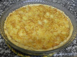 Quiche de puerro, queso mascarpone y jamón cocido Quiche de puerro, queso mascarpone y jamón cocido.