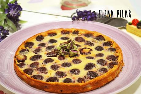 Clafoutis de cerezas (sin azúcar)