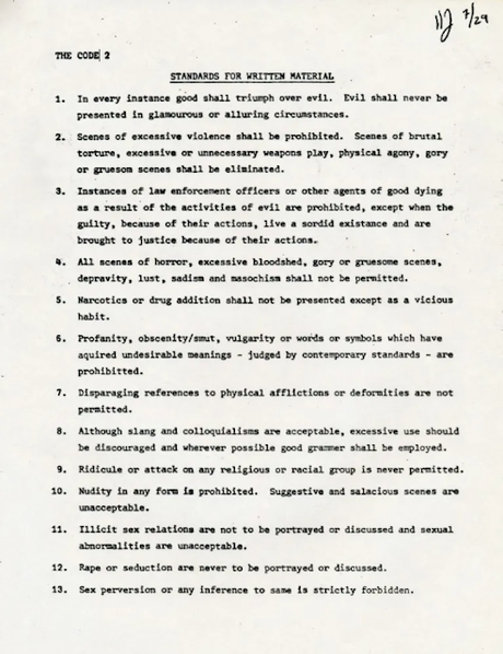 Los Códigos Éticos de TSR (1984, 92-94)