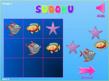 Sudoku de animales marinos