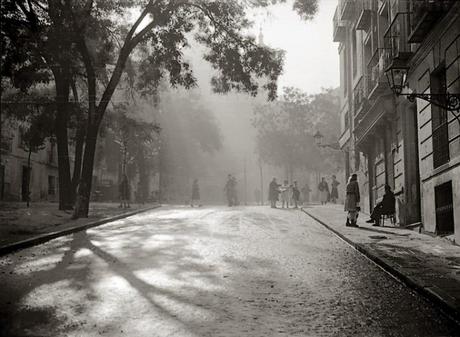 Fotos antiguas de Madrid: Plaza de la Paja, en La Latina