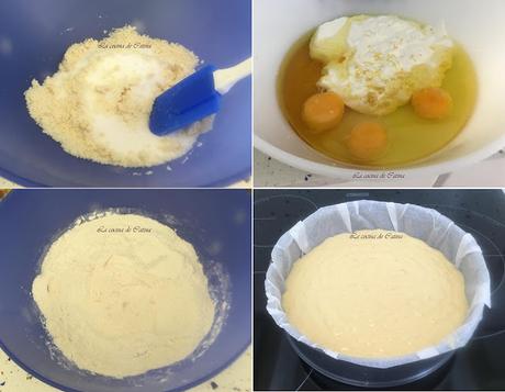 Bizcocho de yogur y lima con agua de rosas y pistachos Bizcocho de yogur y lima con agua de rosas y pistachos